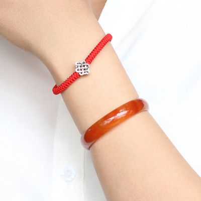 Vòng Tay Charm Kết Đồng Tâm Bạc Ngọc Quý Gemstones GA152