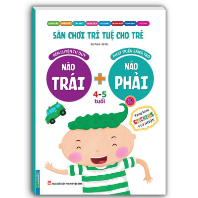 Sách - Sân Chơi Trí Tuệ Cho Trẻ 4 - 5 Tuổi - Não Trái + Não Phải - Combo 2 Tập - Minh Thắng
