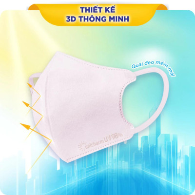 Bộ 8 gói khẩu trang chống nắng Unicharm UV Mask 5 miếng