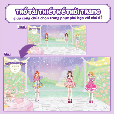 Sách Thời trang Công chúa Mặt trăng (4 trang stickers)