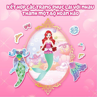 Sách - Thời Trang Công Chúa - Bóc Dán Hơn 300+ Stickers Váy, Phụ Kiện Xinh Đẹp Cho Bé Gái - Megabook