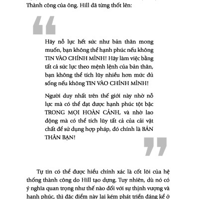 Công Thức Tự Tin Để Vươn Tới Sự Tự Lập Và Thành Công - Napoleon Hill