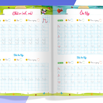 Phiếu Luyện Viết Cùng Gấu Kiki 3 - Luyện Viết Bảng Chữ Cái Và Chữ Ghép
