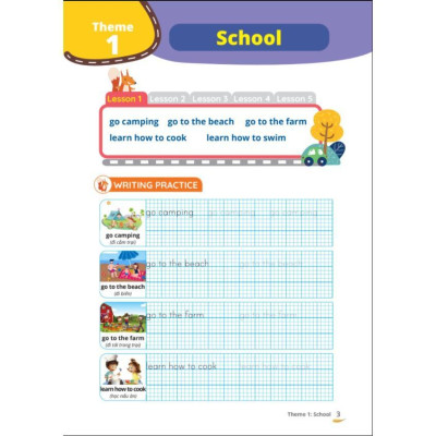 Sách - Luyện Viết Chữ Nhớ Từ Vựng - English Writing Smart Start Lớp 5 - Tập 1 - Megabook