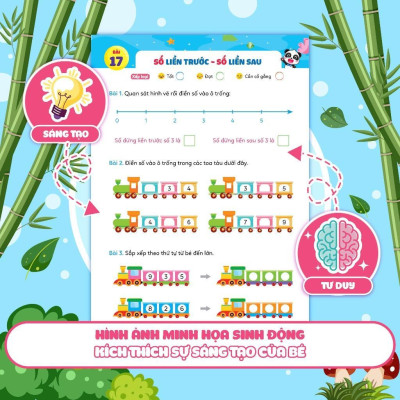 Sách - Phiếu Luyện Toán Tư Duy Cùng Gấu Kiki 1 - Nhận Biết Nhóm Số Lượng - Megabook