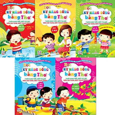 Sách - Học Kỹ Năng Sống Bằng Thơ - Combo 5 Cuốn - Việt Thư