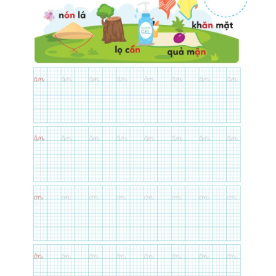 Vở Luyện Viết Hạ Cỡ Chữ Chữ Ô Li Nhỏ - Quyển 3: Vần (MEGA)