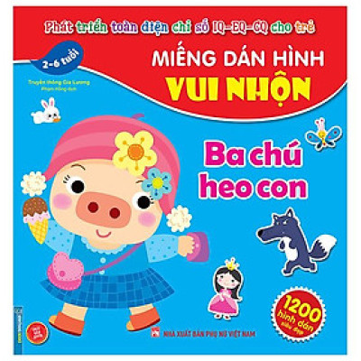 Miếng Dán Hình Vui Nhộn - Ba Chú Heo Con (2-6 Tuổi)