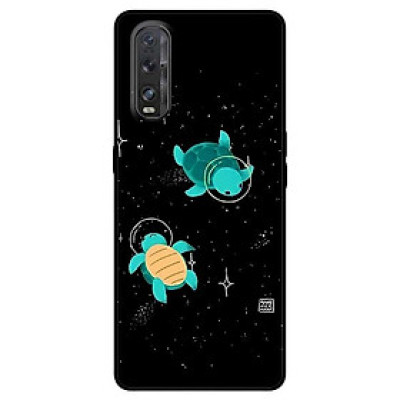 Ốp lưng dành cho Oppo Find X2 mẫu Hai Chú Rùa Xanh