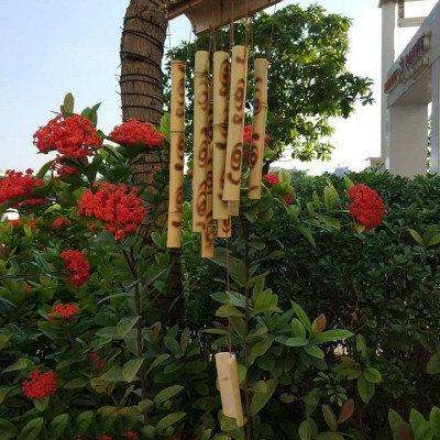 Chuông gió tre nứa phong thủy may mắn