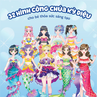 Sách Thời trang Công chúa Mặt trăng (4 trang stickers)