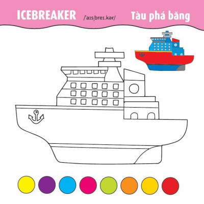 Sách - Tô Màu Phát Triển IQ EQ CQ - Ô Tô - Tàu Thuyền - Máy Bay - Song Ngữ Anh Việt - Tập 1 - Việt Thư