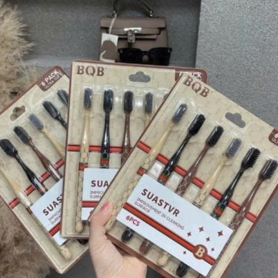 [KoSuyTu] Set 6 Bàn Chải Đánh Răng Lông Mềm BQB - Đầu Tư Cho Nụ Cười Sáng!
