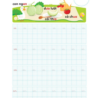 Vở Luyện Viết Hạ Cỡ Chữ Chữ Ô Li Nhỏ - Quyển 3: Vần (MEGA)