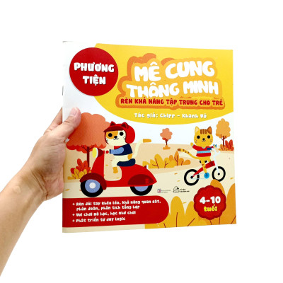 Mê Cung Thông Minh - Rèn Khả Năng Tập Trung Cho Trẻ - Phương Tiện (Từ 4-10 Tuổi)