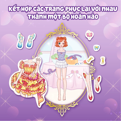 Sách Thời trang Công chúa Mặt trăng (4 trang stickers)