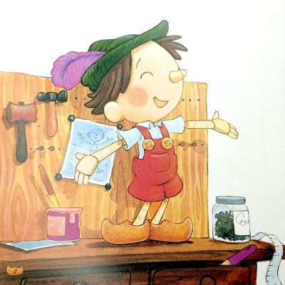 Truyện Cổ Tích Nổi Tiếng Song Ngữ Việt - Anh: Pinocchio - Chú Bé Người Gỗ Pinocchio (Tái Bản 2023)