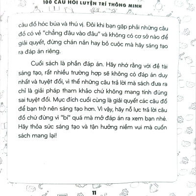 Quiz! Tư Duy Sáng Tạo - 100 Câu Hỏi Luyện Trí Thông Minh