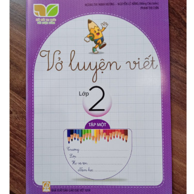 Sách - Vở luyện viết lớp 2 ( tập 1 )