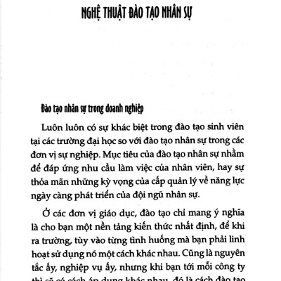 Đào Tạo Nhân Sự Từ A Đến Z