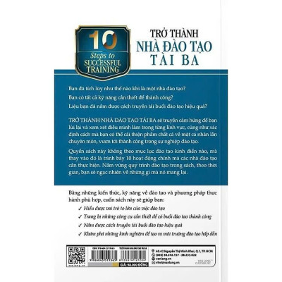 Sách - 10 Bước Thực Hành - Trở Thành Nhà Đào Tạo Tài Ba - Elaine Biech - VanLangBooks