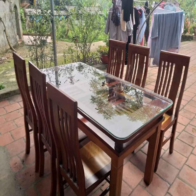 Bàn Ăn 2 Tầng Gỗ Xoan Đào