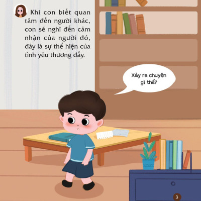 Sách Cùng Con Nuôi Dưỡng Cảm Xúc Tích Cực - Con Biết Quan Tâm Đến Người Khác