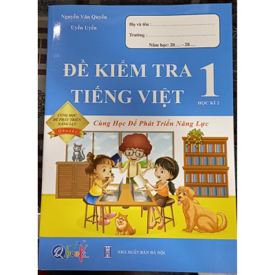 QB - Đề kiểm tra tiếng việt - lớp 1/2 cùng học để phát triển năng lực