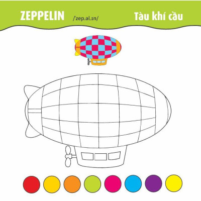 Sách - Tô Màu Phát Triển IQ EQ CQ - Ô Tô - Tàu Thuyền - Máy Bay - Song Ngữ Anh Việt - Tập 3 - Việt Thư