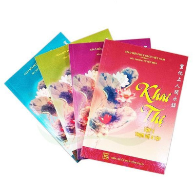 Sách - Khai Thị - Trọn Bộ 4 Tập - Hòa Thượng Tuyên Hóa - Tổ In Ấn Kinh Phật