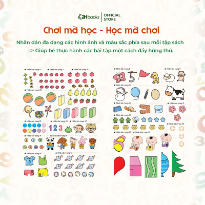 Sách Toán cho bé, Phát triển tiềm năng toán học cho trẻ - Toán  học cho trẻ mẫu giáo - Lớp mầm 2 (Tái bản 2021)- 2HBooks