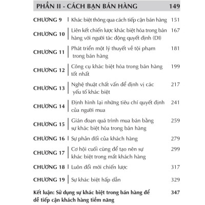 Thấu Hiểu Tâm Lý - Đừng Bán Sản Phẩm - Bán Sự Khác Biệt