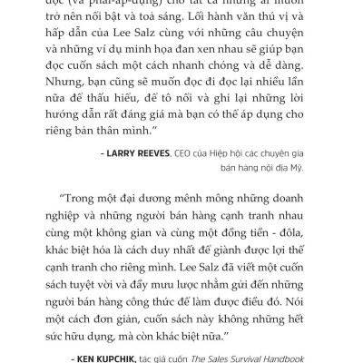 Thấu Hiểu Tâm Lý - Đừng Bán Sản Phẩm - Bán Sự Khác Biệt