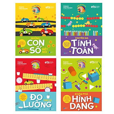 Bộ Siêu Sao Toán Học :Chuyên Gia Tính Toán +Những Con Số +Đo Lường + Khám Phá (4 cuốn )  - Bản Quyền