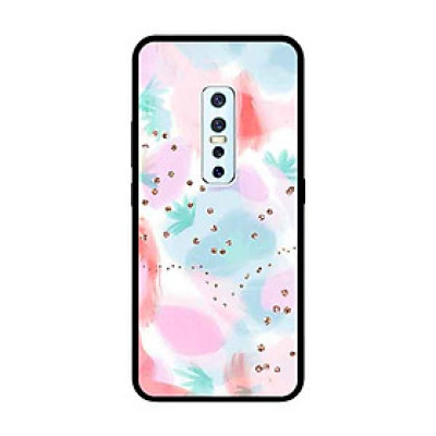 Ốp Lưng in cho Vivo V17 Pro Mẫu Họa Tiết Nước Nền Hồng - Hàng Chính Hãng