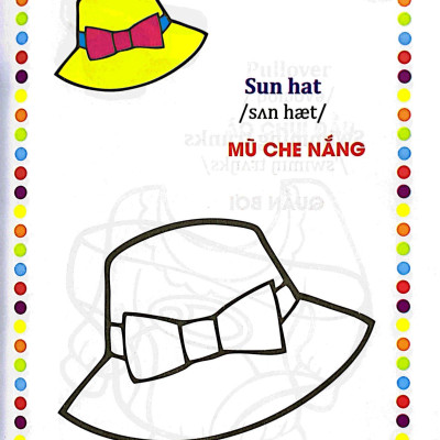 Bé Tập Tô Màu - Song Ngữ Anh-Việt - Trang Phục