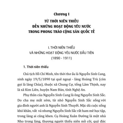 Chủ tịch Hồ Chí Minh tiểu sử và sự nghiệp - President Ho Chi Minh Biography and Career (bản in 2024)