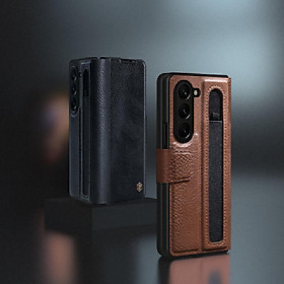 Bao da cho Galaxy Z Fold 7 / Z Fold 6 Nillkin Aoge có nhét bút - hàng chính hãng