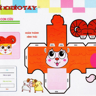 Cắt Và Dán  Hình 3D - Bé Khéo Tay - Khu Hứng Thú