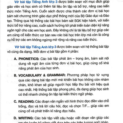 Global Success - Vở Bài Tập Tiếng Anh Lớp 3 - Tập 2 (Có Đáp Án)