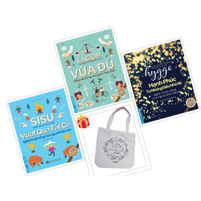 Sách - Combo Lagom Vừa Đủ + Sisu Vượt Qua Tất Cả + Hygge Hạnh Phúc Từ Những Điều Nhỏ Bé  First News