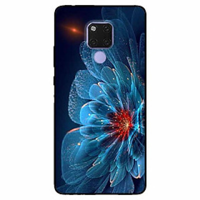 Ốp lưng dành cho Huawei Mate 20 mẫu Mẫu Đơn Xanh Đỏ