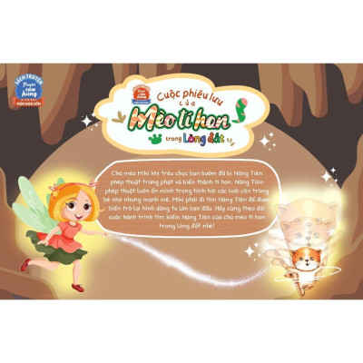 Sách - Cuộc Phiêu Lưu Của Mèo Tí Hon Trong Lòng Đất (20 Stickers Con Vật Đáng Yêu) - Megabook