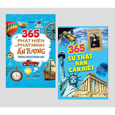 365 Phát Hiện Và Phát Minh Ấn Tượng Trong Lịch Sử Nhân Loại + 365 Sự Thật Bạn Cần Biết ( Bìa cứng)