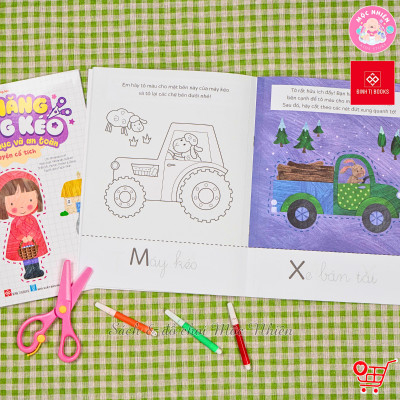 Sách - Luyện kỹ năng dùng kéo thuần thục và an toàn - Cho trẻ từ 3 - 6 tuổi - Đinh Tị Books