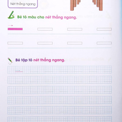 Cùng Bé Bước Vào Lớp 1 - Bé Tập Tô Nét Cơ Bản