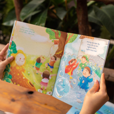 Combo 2 Cuốn THẾ GIỚI QUANH EM (Mưa Nắng Nắng Mưa & Sắc Màu Của Giọt Nước) - Sách Truyện Khám Phá Khoa Học (Tặng Kèm Sticker - Dành Cho Bé 1-3 4-6 Tuổi)