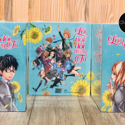 Boxset Lời Nói Dối Tháng Tư - Tặng Kèm 2 Card Nhựa Hình Nhân Vật (Bộ 12 Tập)