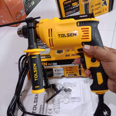 MÁY KHOAN TÁC ĐỘNG 230V, 750W TOLSEN 79505 - HÀNG CHÍNH HÃNG