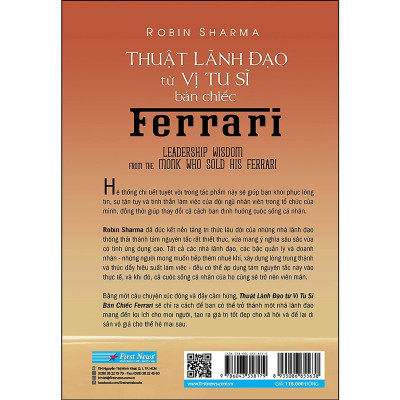 Sách - Thuật Lãnh Đạo Từ Vị Tu Sĩ Bán Chiếc Ferrari